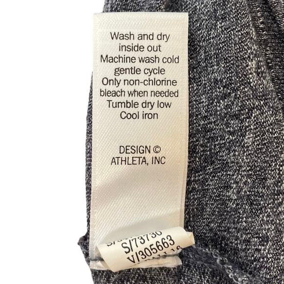 Athleta Siro Twist Back Tank Top Heathered Gray Women’s Sleeveless Size Small - Picture 11 of 11
